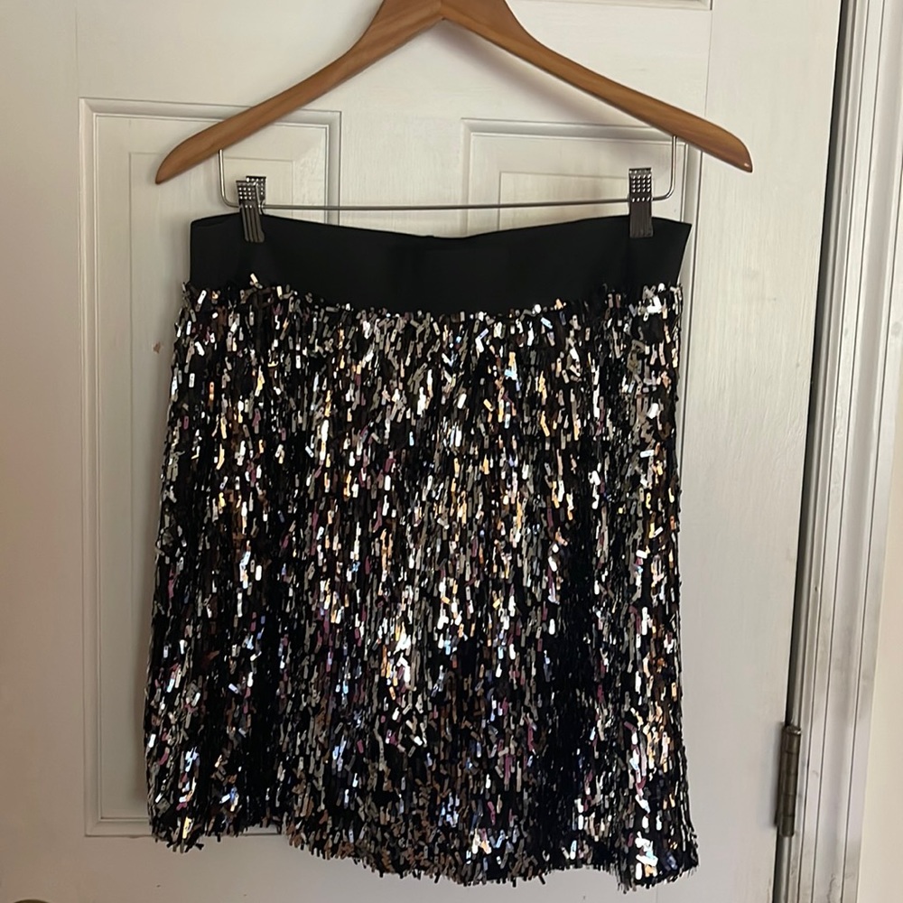 Stella & Dot pull on sequin skirt